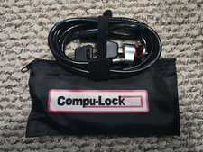 New Compu-Lock NoteSaver Notebook Computer Lock Heavy Duty 5/16" Steel Cable