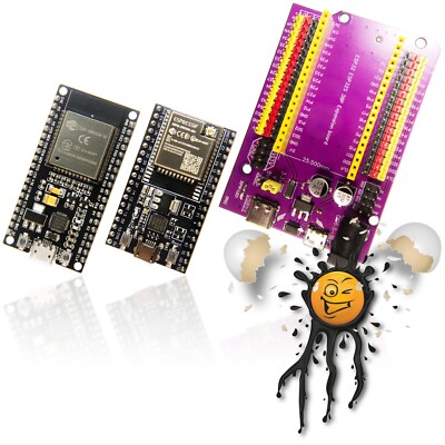 ESP32 38Pin WROOM32 WROOM32U USB-Micro CP2102 32Mb/4MB Development Adapter Board