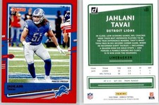Jahlani Tavai 2020 Donruss Press Proof Red #101 Detroit Lions