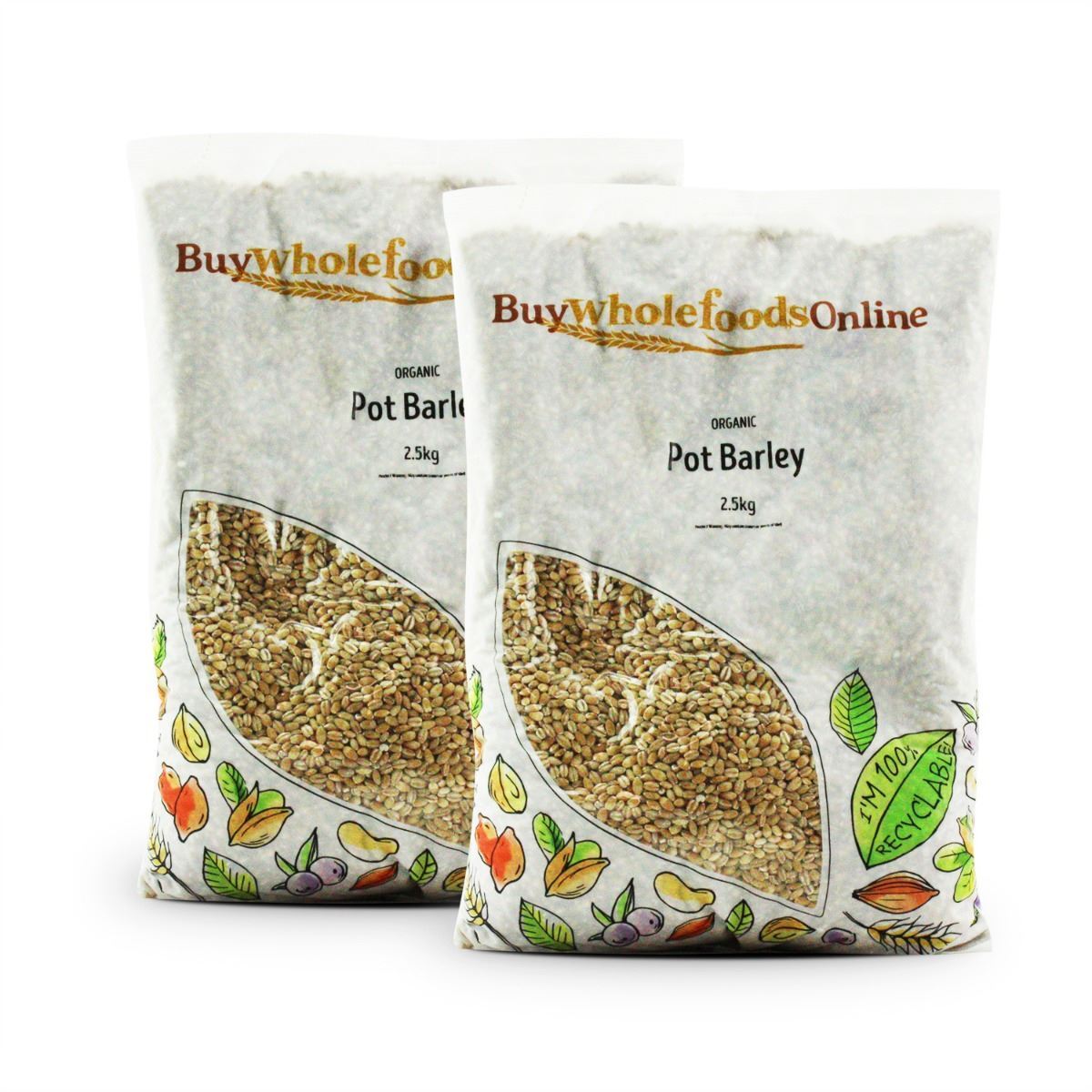 Organic Pot Barley 5kg | BWFO | Free UK Mainland P&P