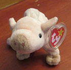 Vintage TY "Knuckles the Pig" Beanie Babies with Sealed Tags