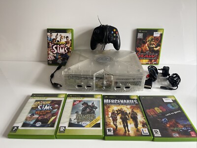Xbox Console Crystal Limited Edition - Full Set Up / Ready To Play