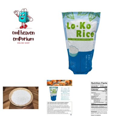 Konjac rice,shirataki rice,Low Calorie,Keto Friendly,LO KO RICE, Konjac dried...
