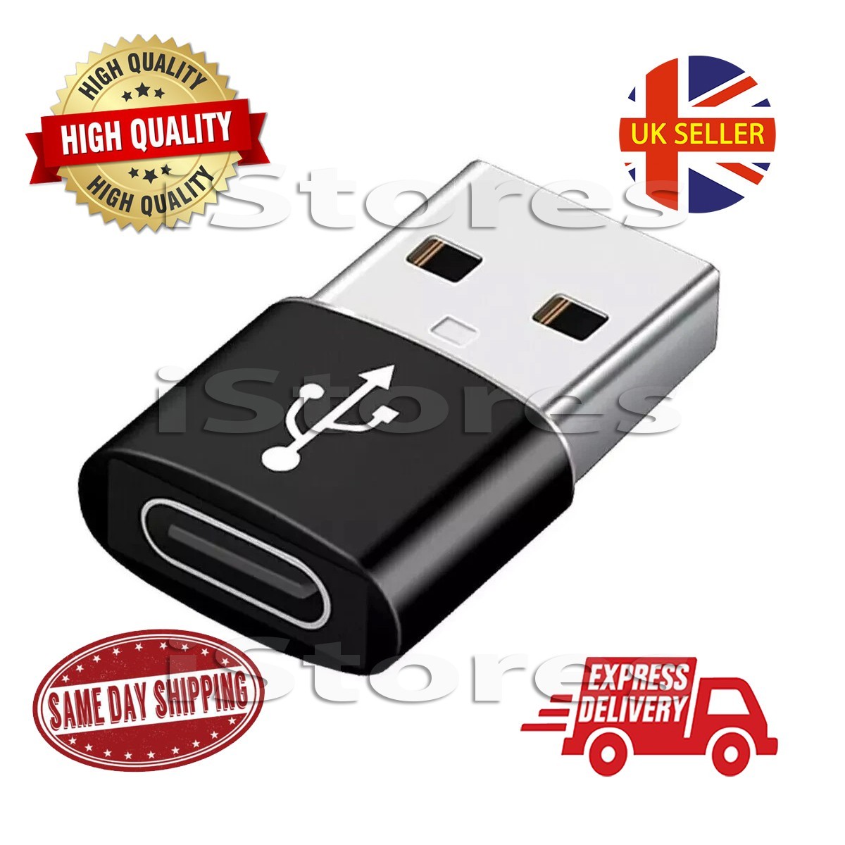USB 3.1 Type C Female to USB A Male Adapter Converter Connector Charger Plug