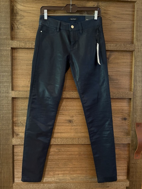 White House Black Market The Saint Honore  Skinny Pants Style #5701034 Navy 4R