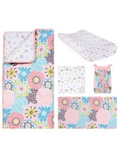 Waverly Baby 5-Piece Blooms Crib Set Color: blue/multi Size: one size