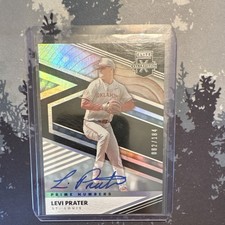 Panini 2020 Elite Extra Edition Levi Prater Prime Numbers Autograph /184 