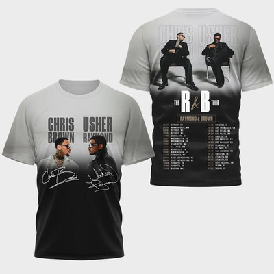 First Usher Music Short Sleeve Women Mens 3D T- Shirt All Size S- 5XL US204