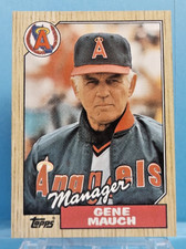 1987 Topps #518 - Gene Mauch Mgr. - California Angels Team Checklist - Near Mint