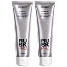 Rusk Pro NEW Define 02 Shaping Gel 2 Pack 4oz ea Flexible Hold Styling Hair Gel