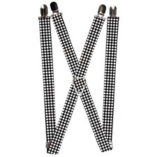  Suspenders - 1.0  - Mini Polka Dots Black/White ACC NEW