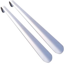 2 Pack Long Metal Shoe Horn-16.5 Inch Extra Long Handled Shoehorn for Men, Wo...