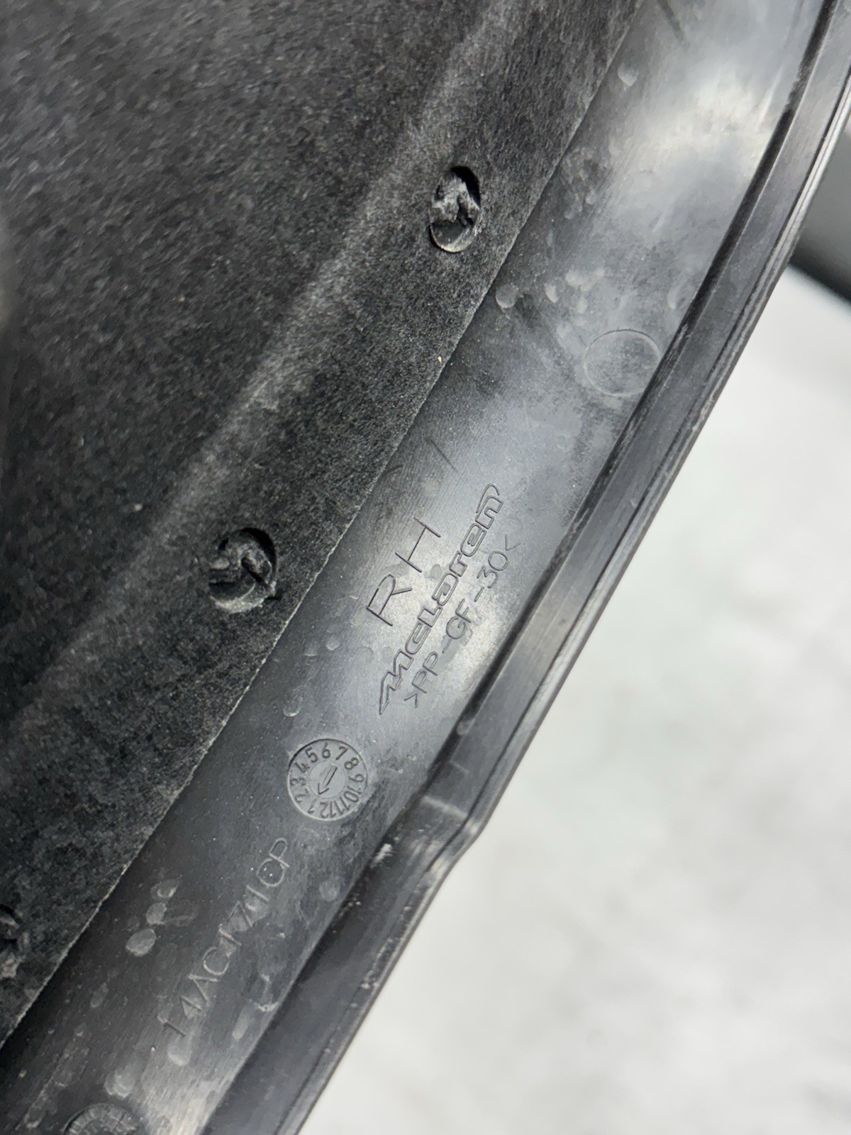 McLaren 720S - RH/Right Front Wheelhouse Rear Section - P/N 14AC173CP