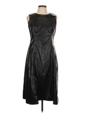 NWT Halston Women Black Cocktail Dress 10