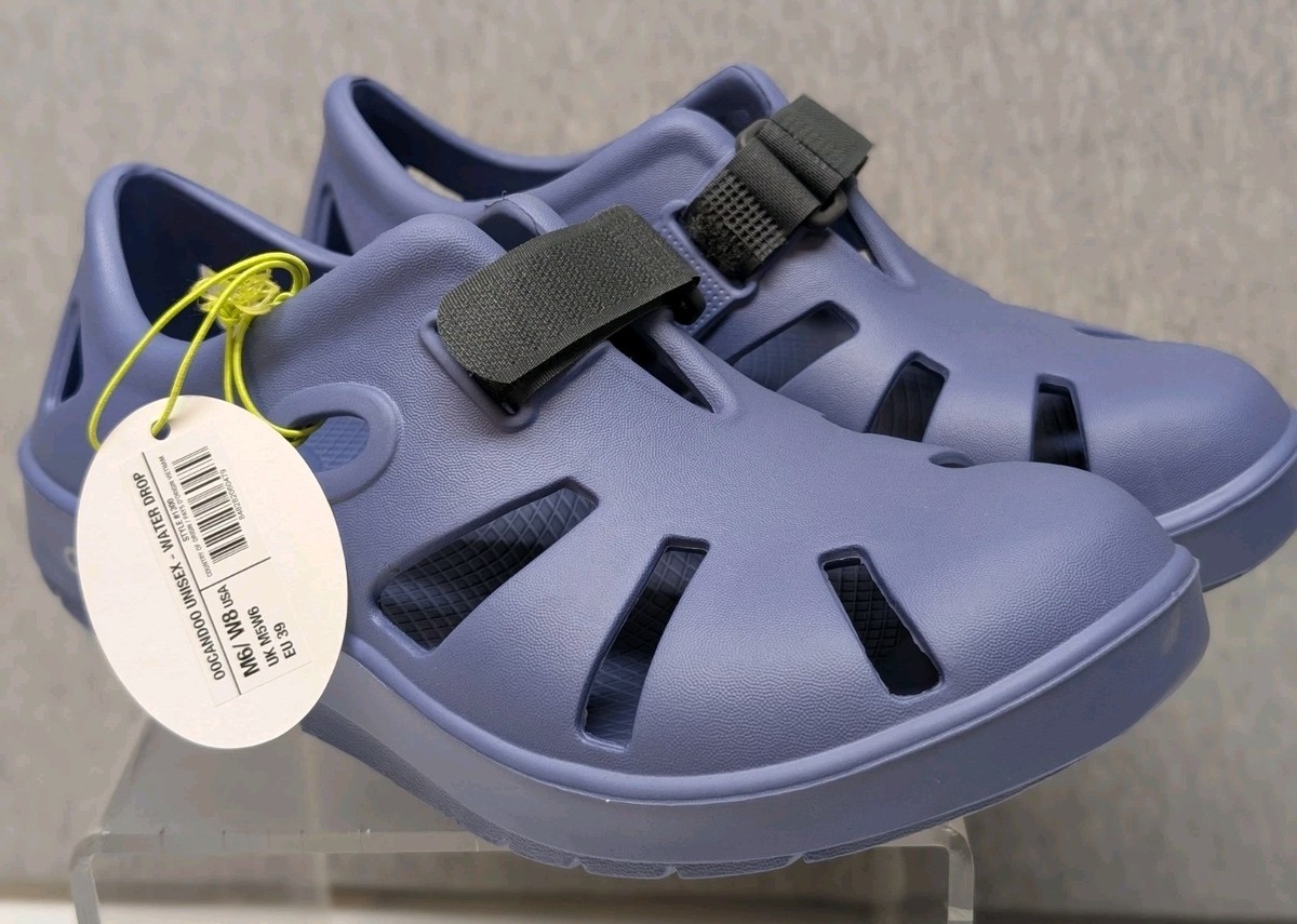 Oofos Oocandoo Recovery Sandals Shoes Water Drop Blue Women  display picture 1