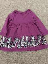 Girls tea collection long sleeve dress 9/12 months Animals