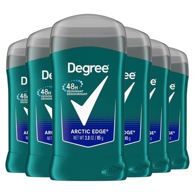 6 X Degree Men  Deodorant, Arctic Edge 3 Oz