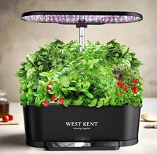 West Kent Système hydroponique intérieur DWC spectre complet LED, 15 sites, pompe