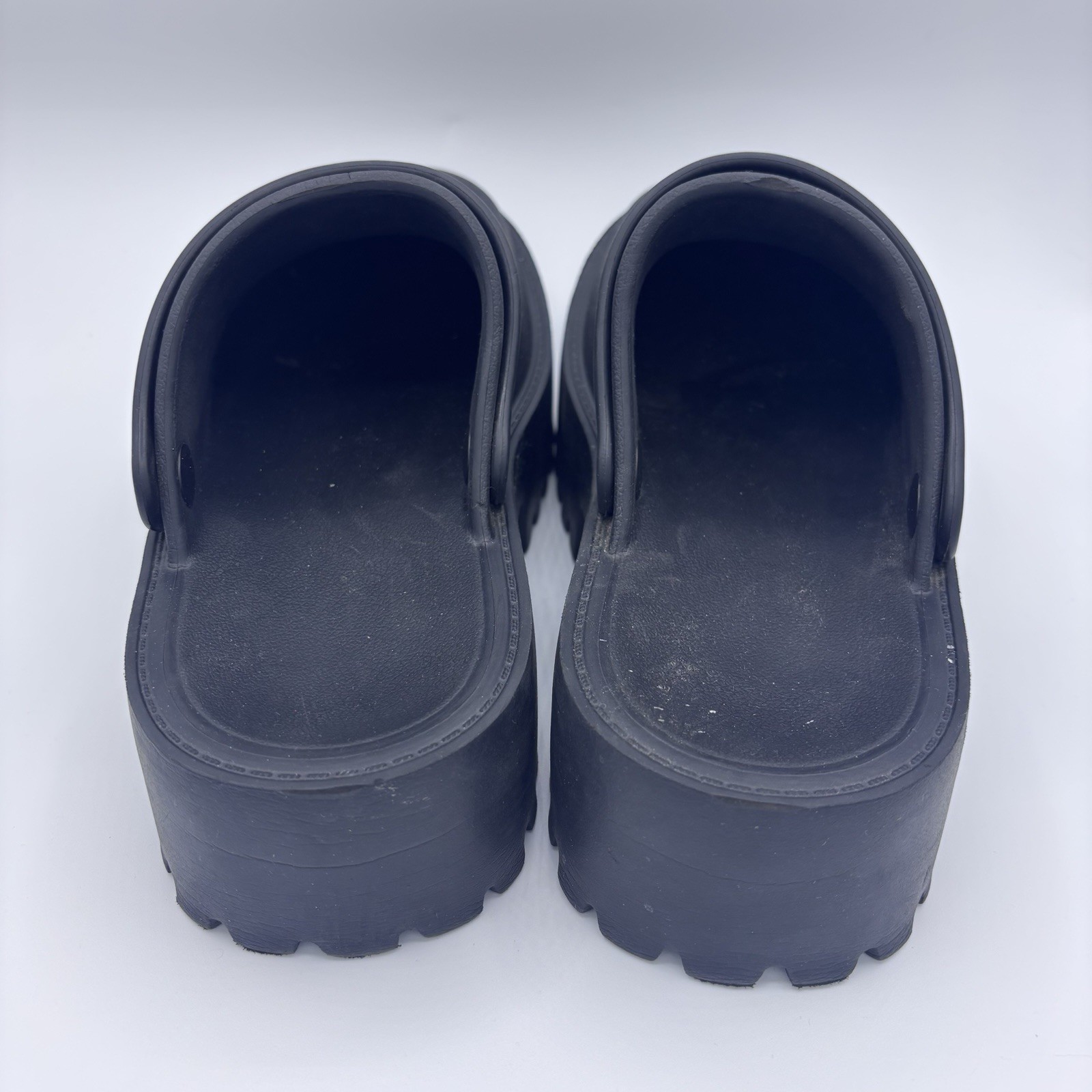 Black Rubber Platform Clogs - image 6