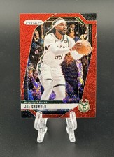 2024-25 Panini Prizm Jae Crowder #35 SP Red Sparkle Prizm Bucks