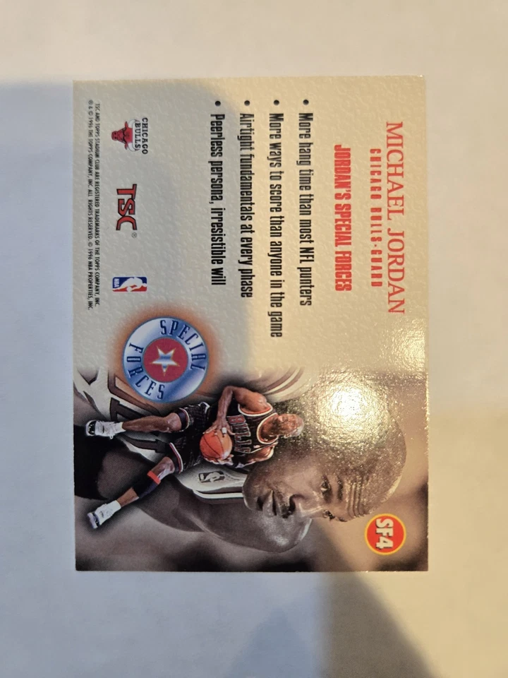 1996-97 Topps Stadium Club - Special Forces Майкл Джордан #SF4 - Изображение 4 из 4