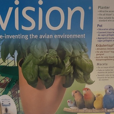 Vision Planter Bird Cage Accessory for Avian Environment, Model 83070, MPN 83070