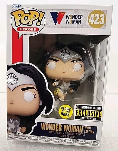 Funko Pop! Vinyl: Wonder Woman White Lantern (Glows in the Dark) #423 FREE SHIP