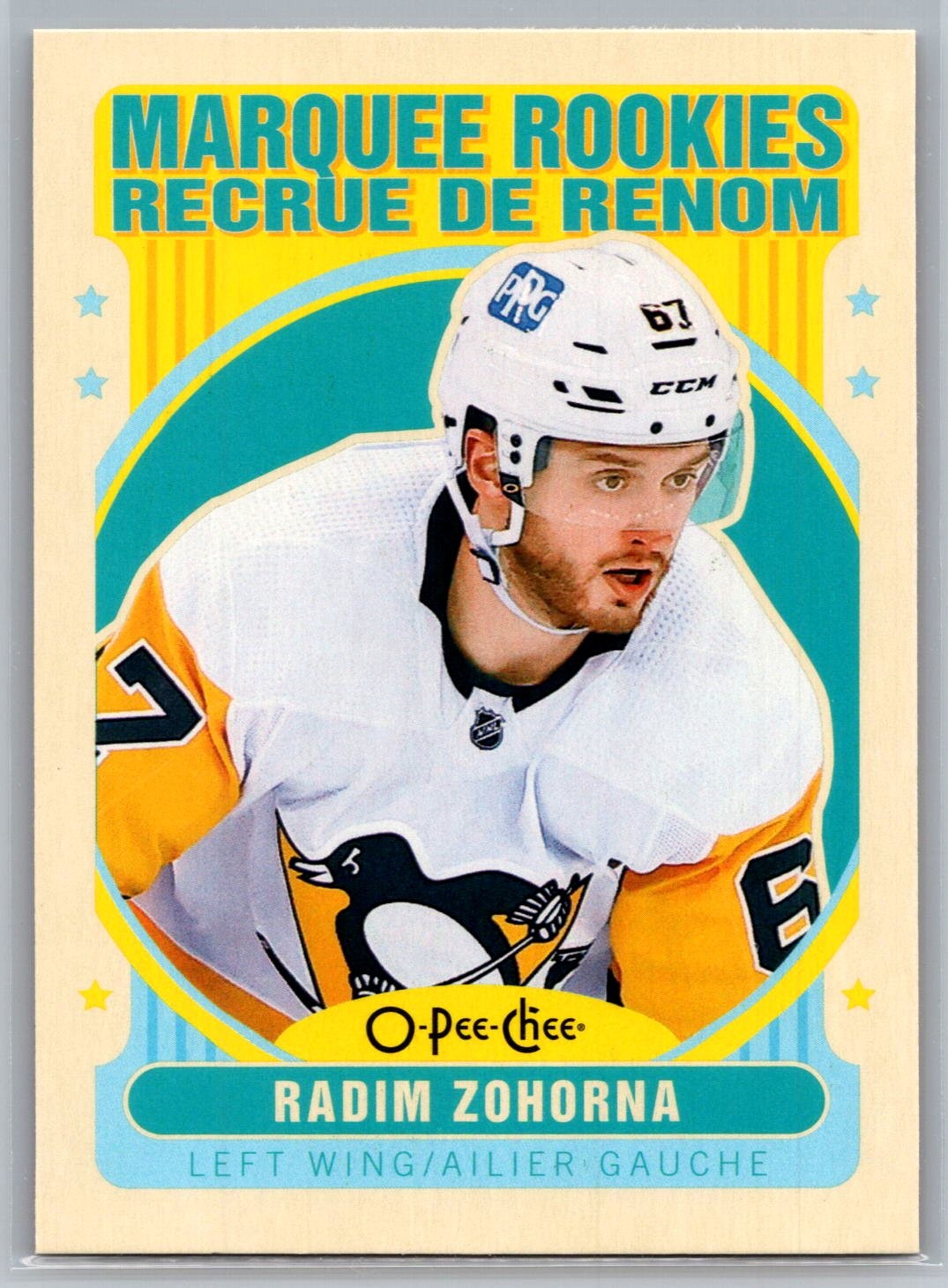 #517 Radim Zohorna 2021-22 O-Pee-Chee Retro Pittsburgh Penguins