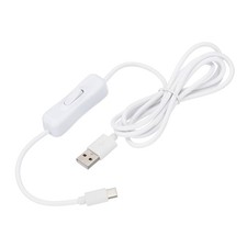 4.92ft USB Extension Cable Switch, Type C to USB Male Data Power Cord White