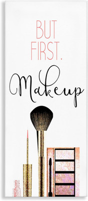 'First Makeup Modern Beauty', Canvas Art, 10 X 24 Inches, Easy to Hang and Sturd
