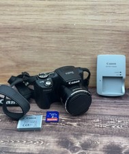 Canon PowerShot SX500 IS 16.0MP Black Digital Camera W/Charger,2GB & Battery