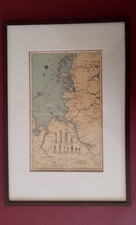 Karte der deutschen Nordseek&uuml;ste mit den Leuchtt&uuml;rmen/Seezeichen