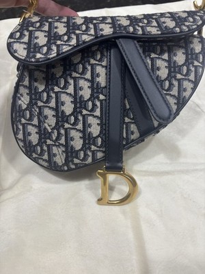 Dior Oblique Jacquard Saddle Bag with Strap - Mini 2023