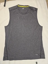 HIND Running 'Body Map' Men's Tank Top T-Shirt Athletic / Workout Size XL Gray