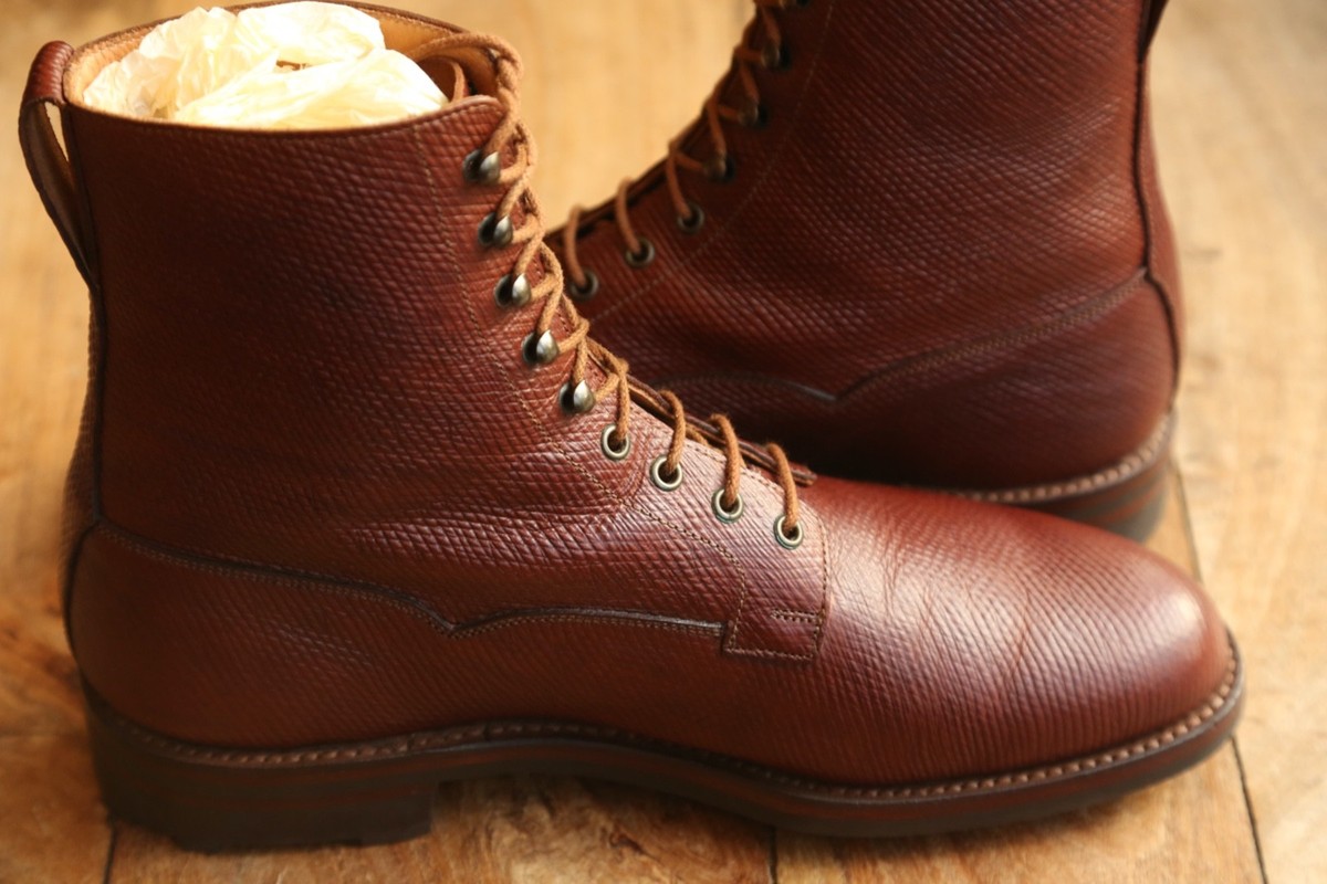 Crockett & Jones Radnor 4 Brown Derby Brogue Boots Shoes Mens UK 9