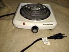 Proctor Silex TS01 Fifth Burner Hot Plate Temperature Control 34101Y 1000w
