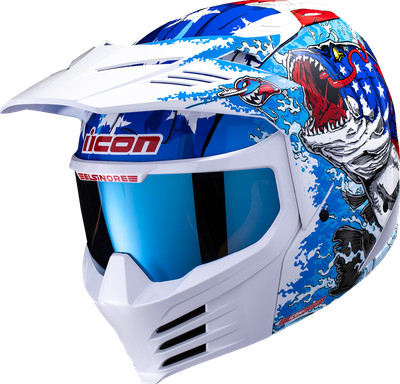 ICON Elsinore American Basstard Helmet Blue XL 01043282