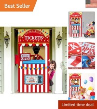 Extra-Large Carnival Ticket Booth Banner - Fun and Festive Party Decoration