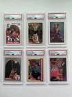 Michael Jordan PSA Graded Basketball Card Lot (6 Total Cards) Bulls Lot F