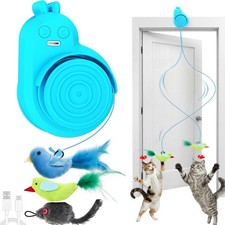 Interactive Cat Toys for Indoor Cats: Automatic Electric Flying Bird Feather ...
