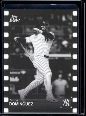 2025 Topps Black & White Jasson Dominguez Film Strip Parallel #26 Yankees