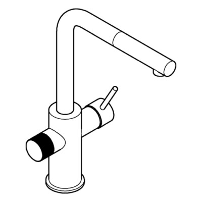 GROHE  Mixer GROHE Blue Pure Minta 30590DC0 super steel