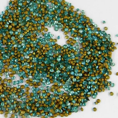 221 14 *** 60 strass anciens (années 60) fond conique 1,4mm vert clair