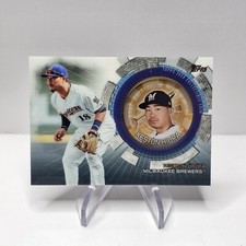 2020 Topps Commemorative Coin Keston Hiura Milwaukee Brewers #TBC-KH
