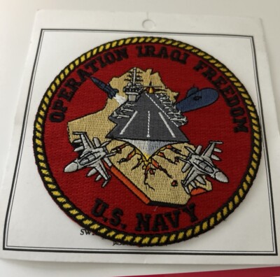 Patch Militaire Operation Iraqi Freedom – 75 Mm, Velcro, Broderie Aigle, Décoration Veste/uniforme - 3