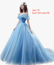 Women's Costume Off Shoulder Evening Prom Gown 2 Light Blue