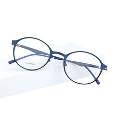 Retro Oval Men's Women's Titanium Eyeglasses Frames RX Spring Hinge Glasses New