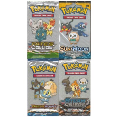 POKEMON 20 SAMPLING PACKS 3 CARDS PER PACK FATES BREAK STEAM SUN & MOON