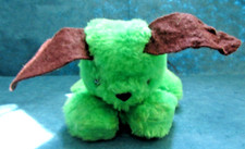 Vintage neon green puppy pillow pets by Dakin stuffed animal