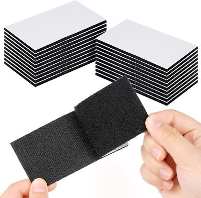 20 Stück 50mm ×100mm Klettband Selbstklebend Extra Stark，Doppelseitig kle